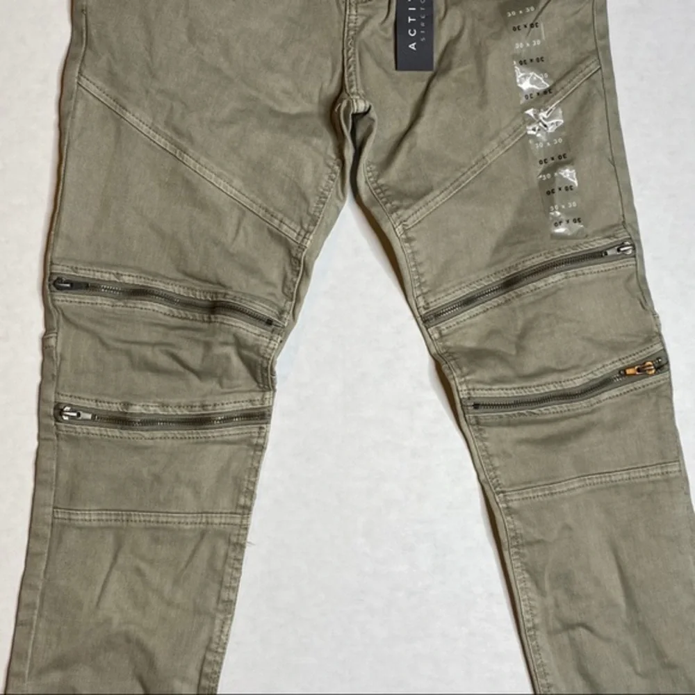 Pacsun Stacked Skinny Knee Zipper Jeans NWT